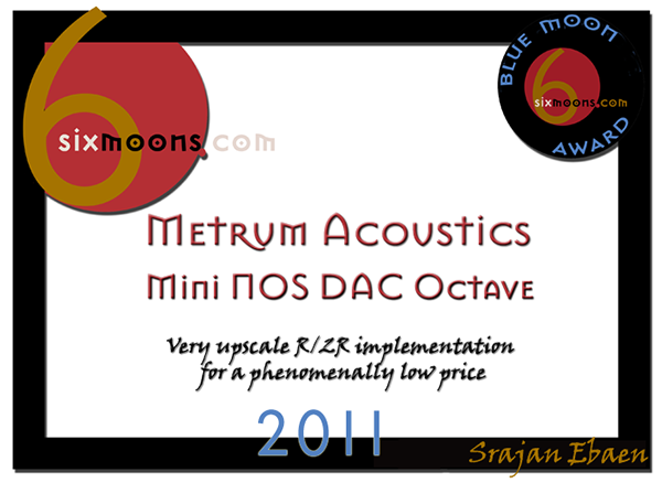 Blue Award от 6moons для Metrum Octave